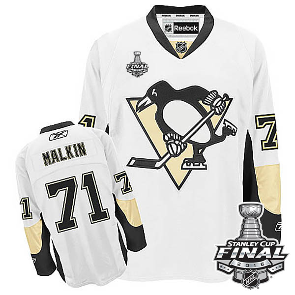 Evgeni Malkin Pittsburgh Penguins #71 2016 Stanley Cup White Away Jersey