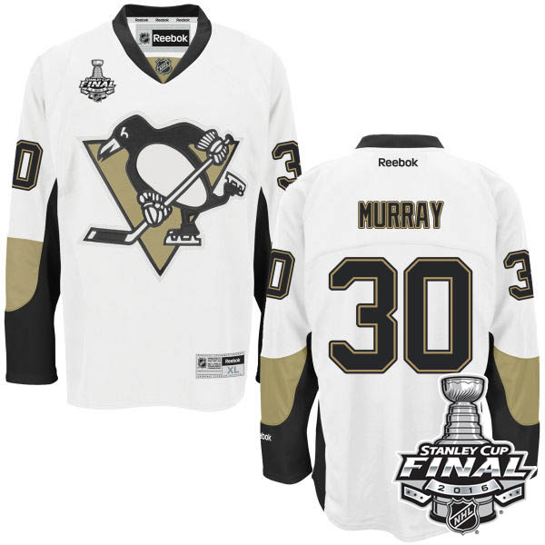 Matt Murray Pittsburgh Penguins #30 2016 Stanley Cup White Away Jersey