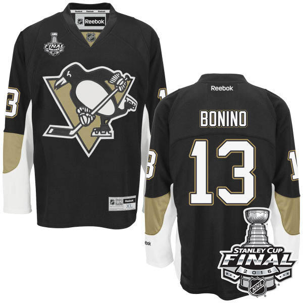 Nick Bonino Pittsburgh Penguins #13 2016 Stanley Cup Black Home Jersey