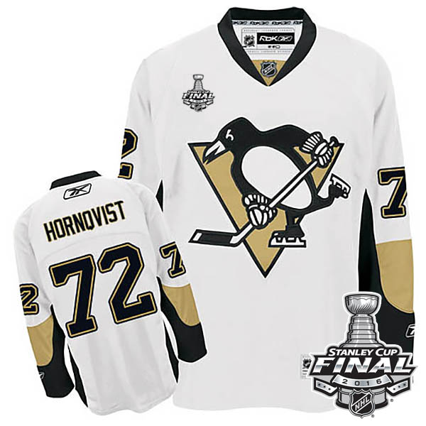 Patric Hornqvist Pittsburgh Penguins #72 2016 Stanley Cup White Away Jersey