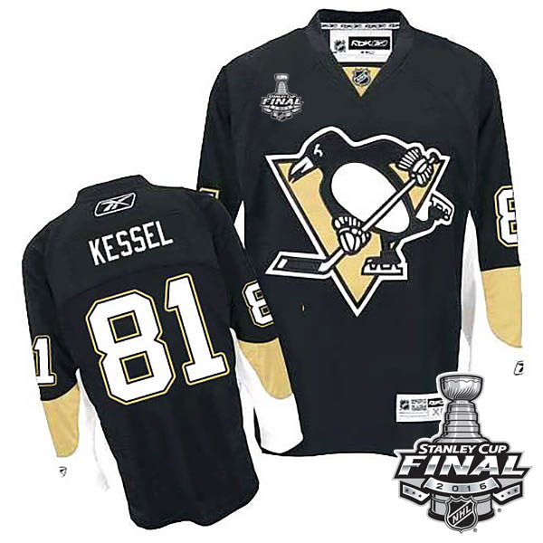 Phil Kessel Pittsburgh Penguins #81 2016 Stanley Cup Black Home Jersey