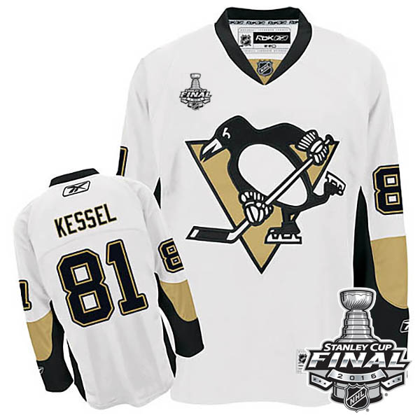 Phil Kessel Pittsburgh Penguins #81 2016 Stanley Cup White Away Jersey