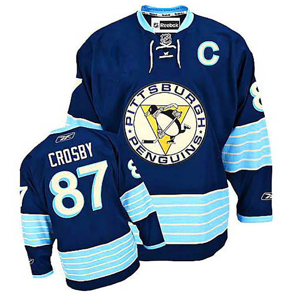 Sidney Crosby Pittsburgh Penguins #87 2016 Stanley Cup Blue Third Jersey