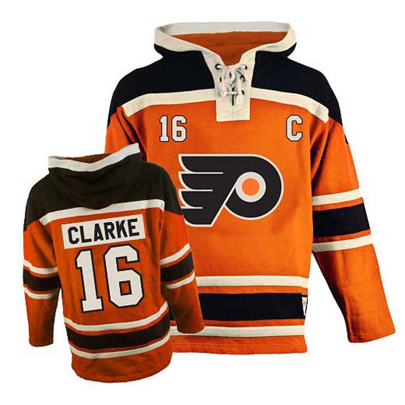 Bobby Clarke Philadelphia Flyers #16 Ice Hockey Sawyer Hooded Sweatshirt