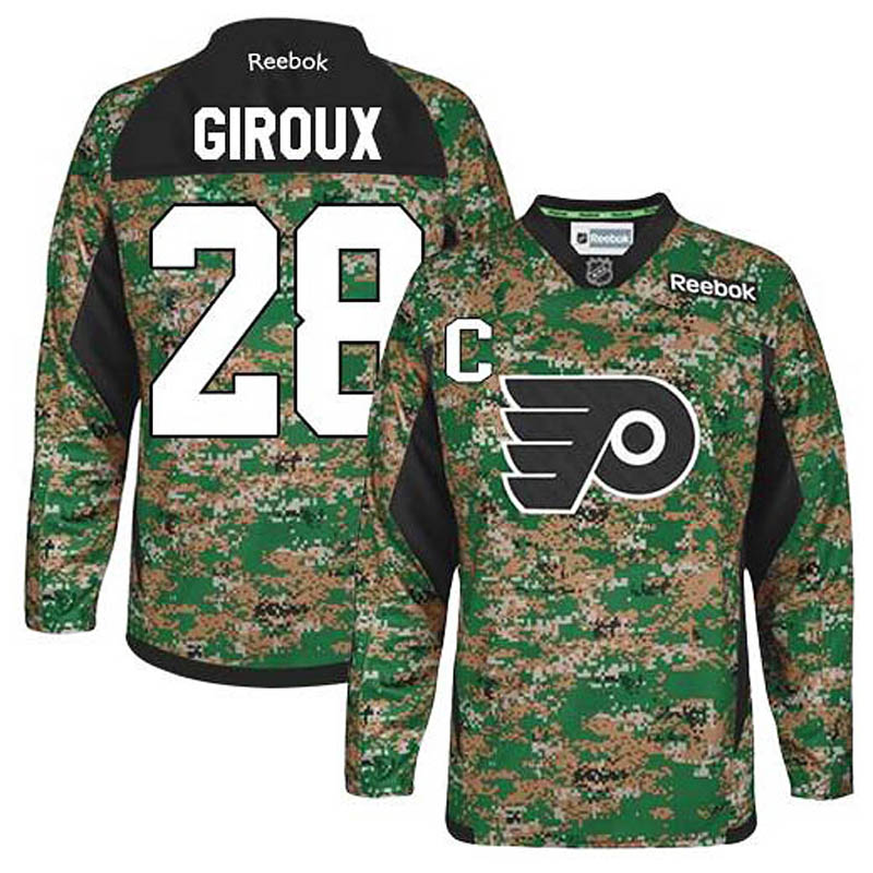 Claude Giroux Philadelphia Flyers #28 Veterans Day Ice Hockey Jersey