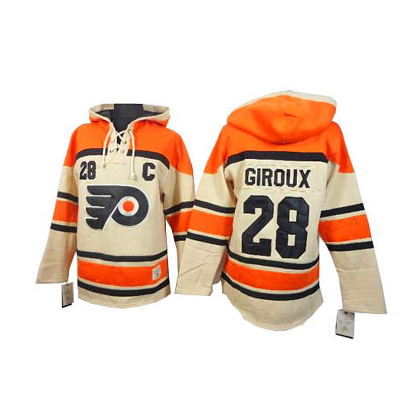 Claude Giroux Philadelphia Flyers #28 Ice Hockey Sawyer Hooded Sweatshirt