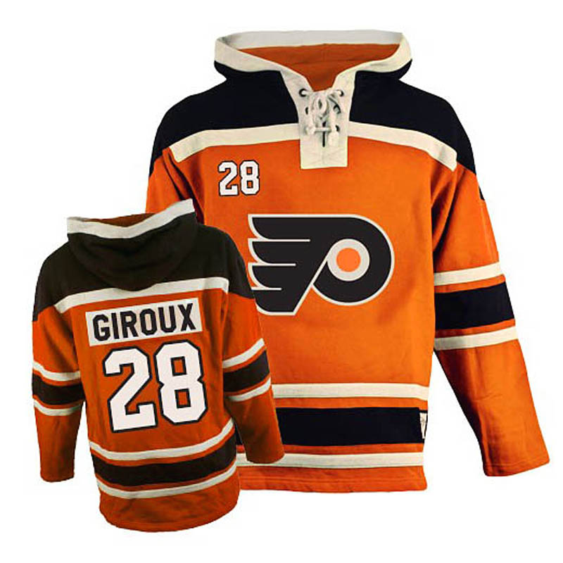 Claude Giroux Philadelphia Flyers #28 Ice Hockey Sawyer Hooded Sweatshirt