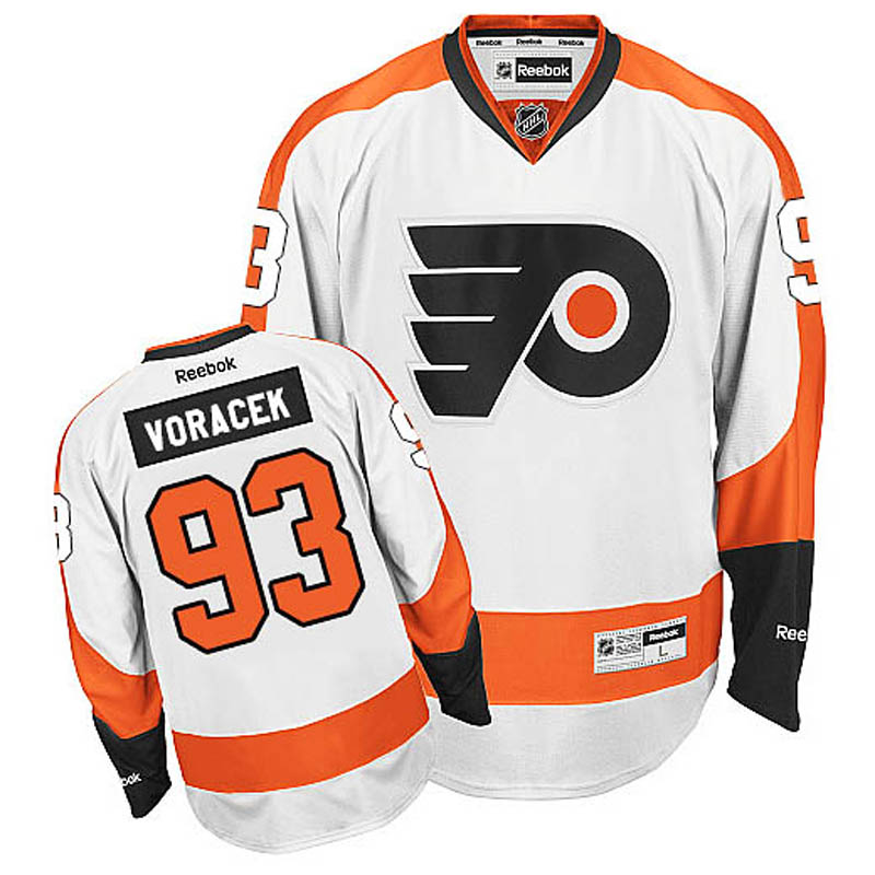 Jakub Voracek Philadelphia Flyers #93 Away Ice Hockey Jersey