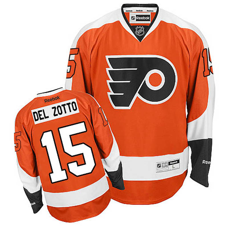 Michael Del Zotto Philadelphia Flyers #15 Home Ice Hockey Jersey