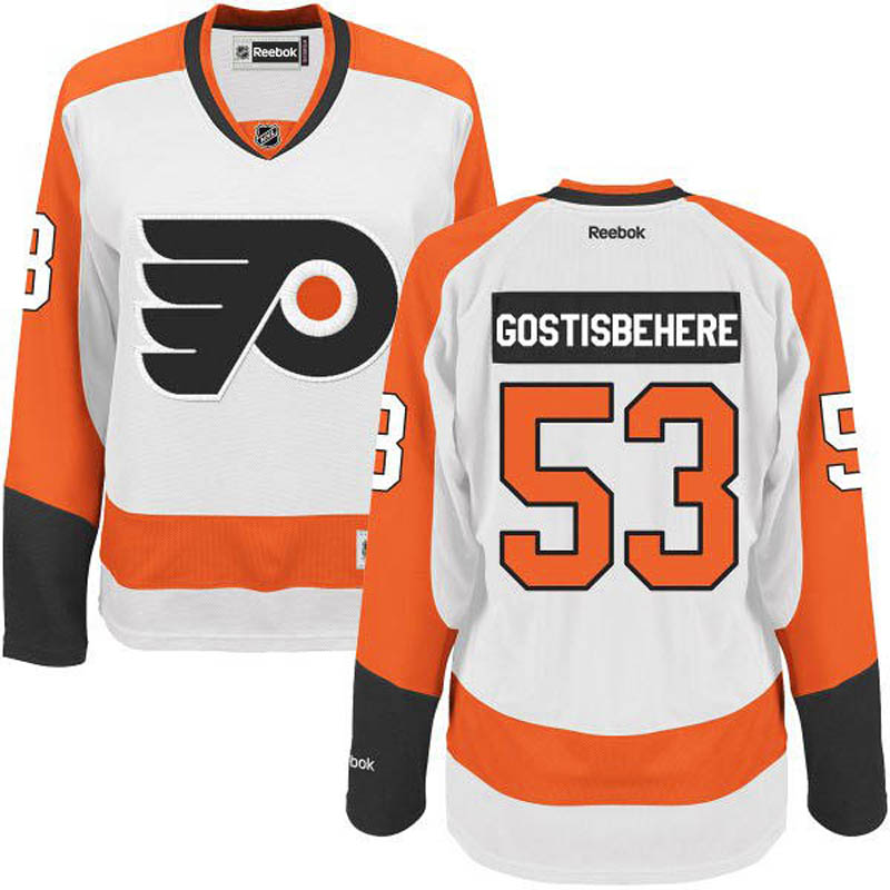 Shayne Gostisbehere Philadelphia Flyers #53 Away Ice Hockey Jersey