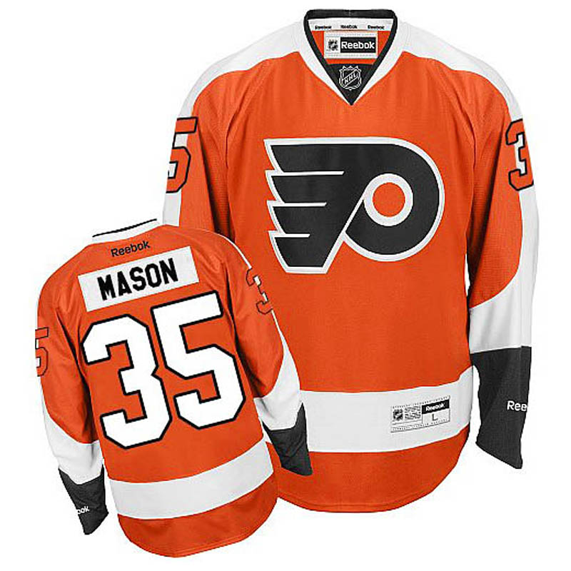 Steve Mason Philadelphia Flyers #35 Home Ice Hockey Jersey