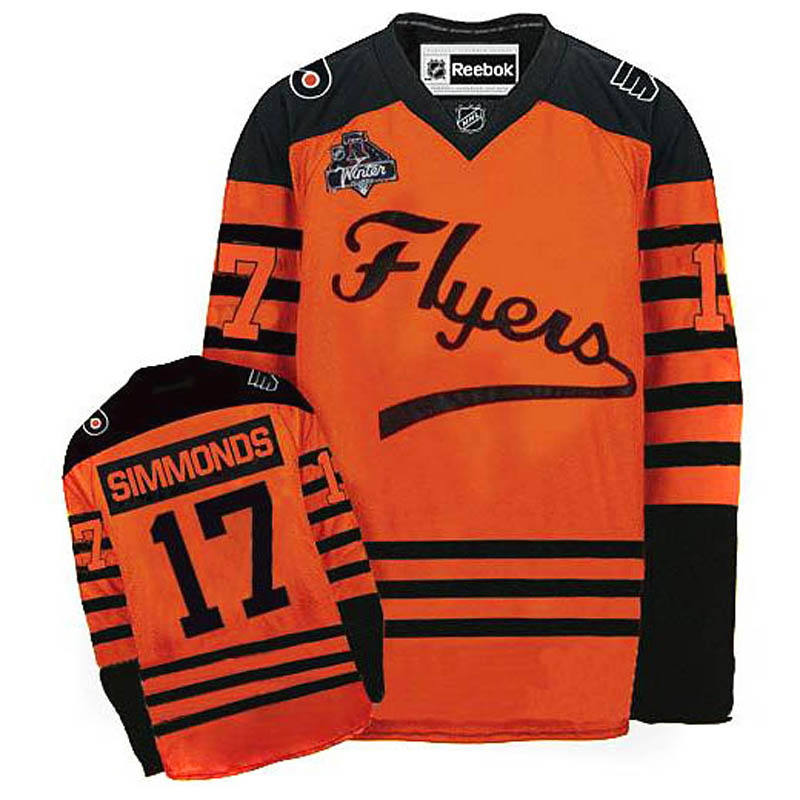 Wayne Simmonds Philadelphia Flyers #17 2012 Winter Classic Ice Hockey Jersey