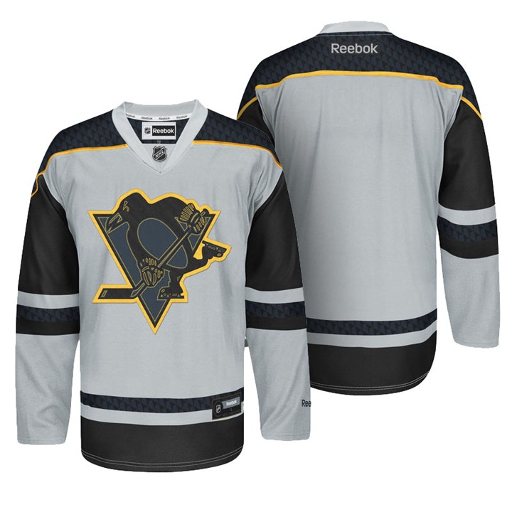 Penguins 2016 Stanley Cup Champions Gray Premier Crosscheck Finals Jersey