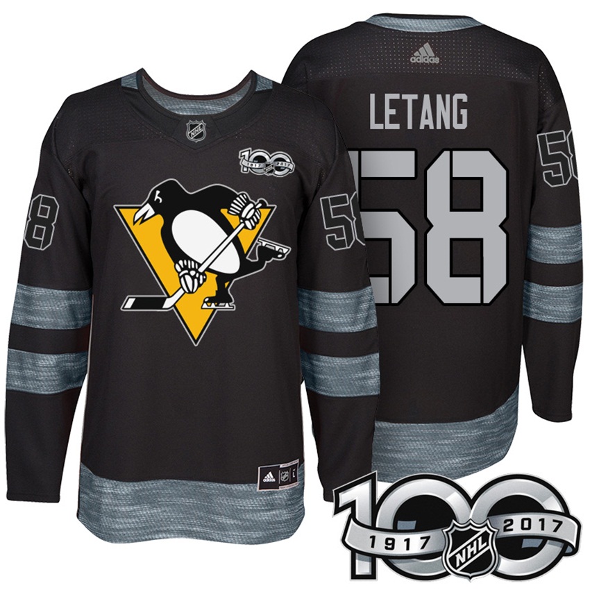 Penguins Kris Letang #58 Black 2017 Centennial Classic Limited Jersey