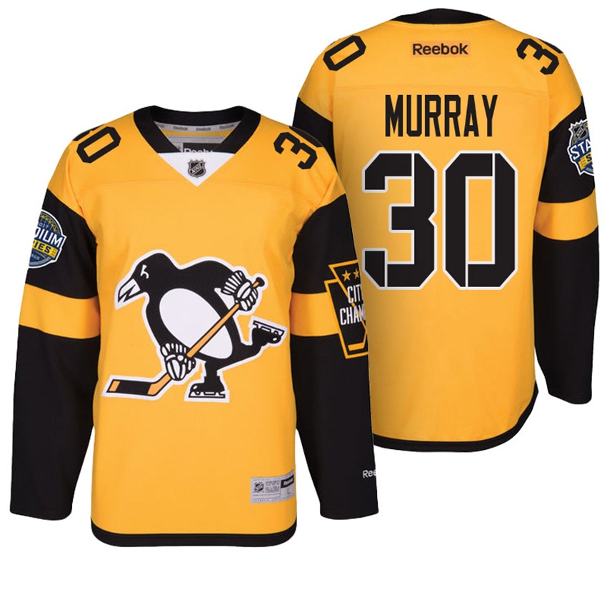 Penguins Matt Murray #30 Gold 2017 Stadium Series Jersey