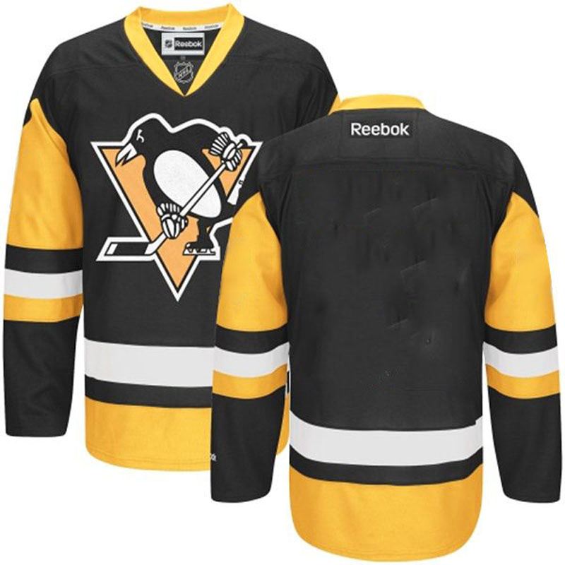 Pittsburgh Penguins Third Black/Gold Blank Jersey