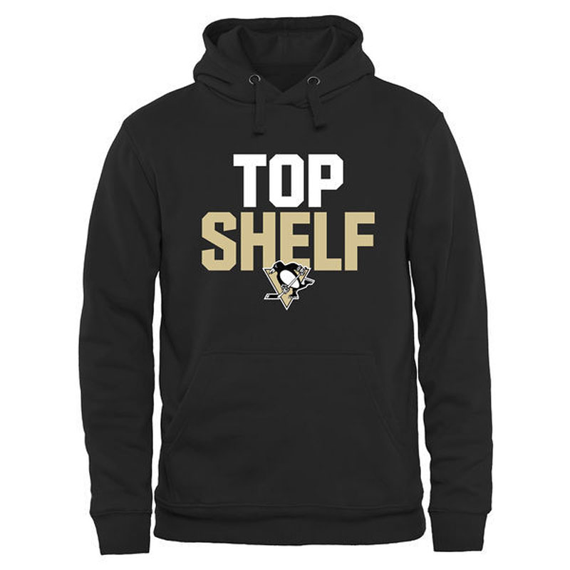 Penguins Black Top Shelf Pullover Hoodie