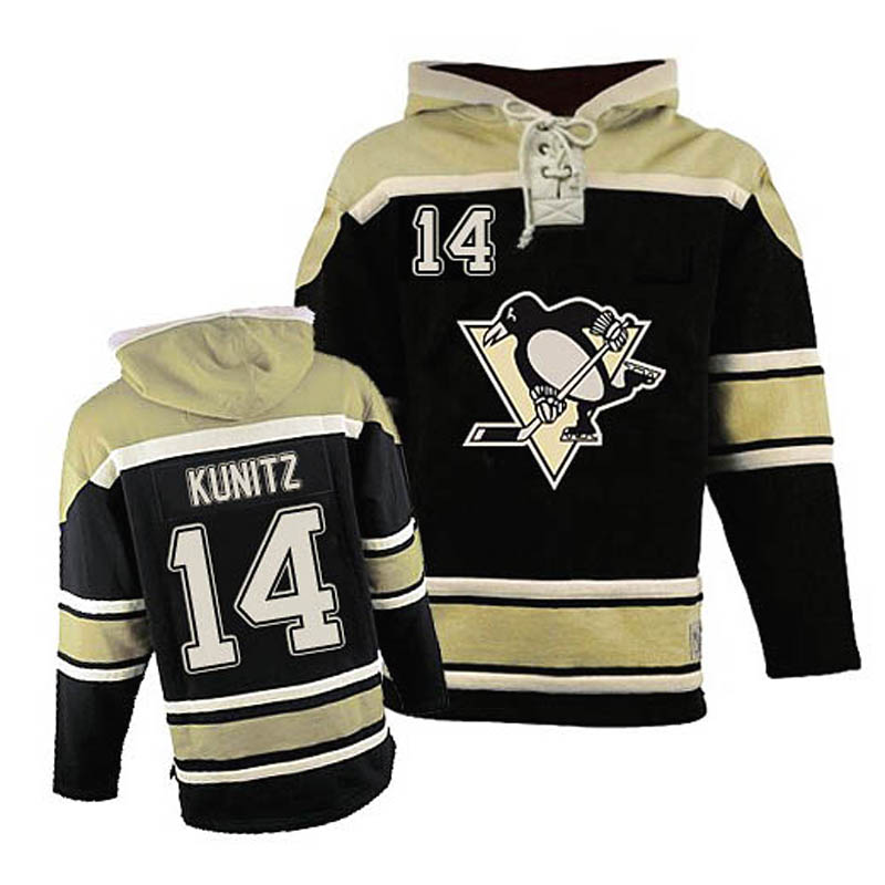 Chris Kunitz Pittsburgh Penguins #14 Ice Hockey Sawyer Hooded Sweatshirt