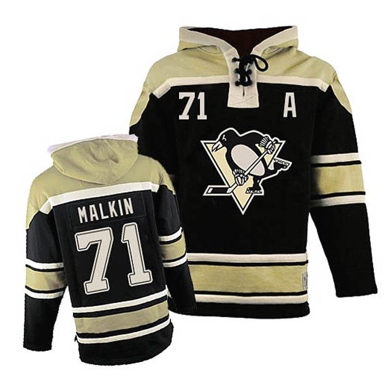 Evgeni Malkin Pittsburgh Penguins #71 Ice Hockey Sawyer Hooded Sweatshirt