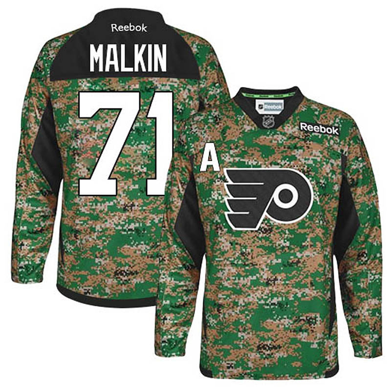 Evgeni Malkin Pittsburgh Penguins #71 Veterans Day Ice Hockey Jersey