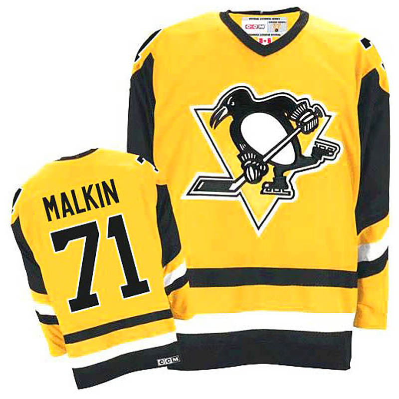 Evgeni Malkin Pittsburgh Penguins #71 Throwback Ice Hockey Jersey