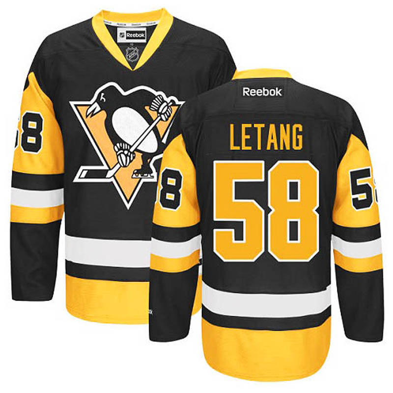 Kris Letang Pittsburgh Penguins #58 Third Ice Hockey Jersey