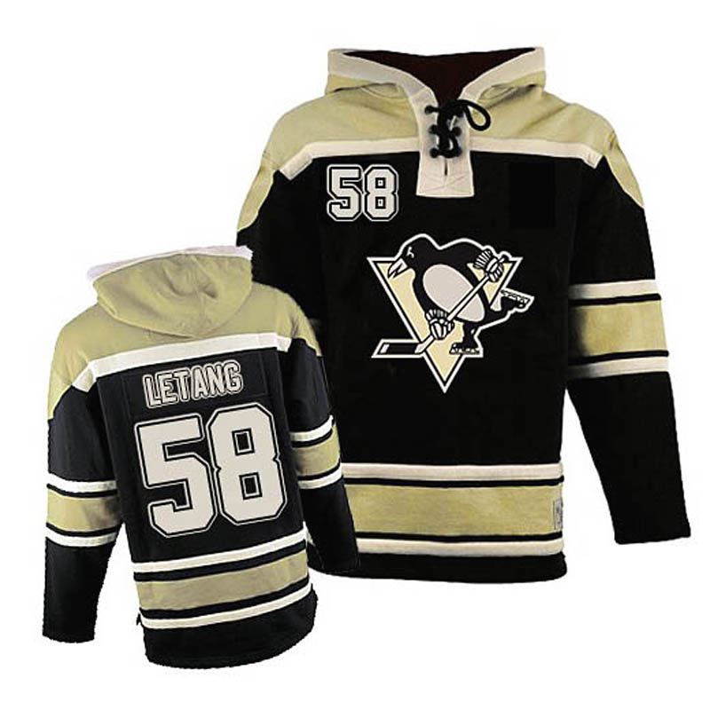 Kris Letang Pittsburgh Penguins #58 Ice Hockey Sawyer Hooded Sweatshirt