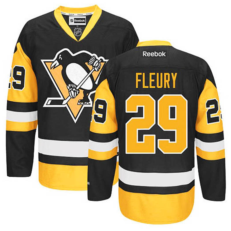 Marc-Andre Fleury Pittsburgh Penguins #29 Third Ice Hockey Jersey