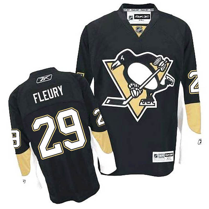 Marc-Andre Fleury Pittsburgh Penguins #29 Home Ice Hockey Jersey