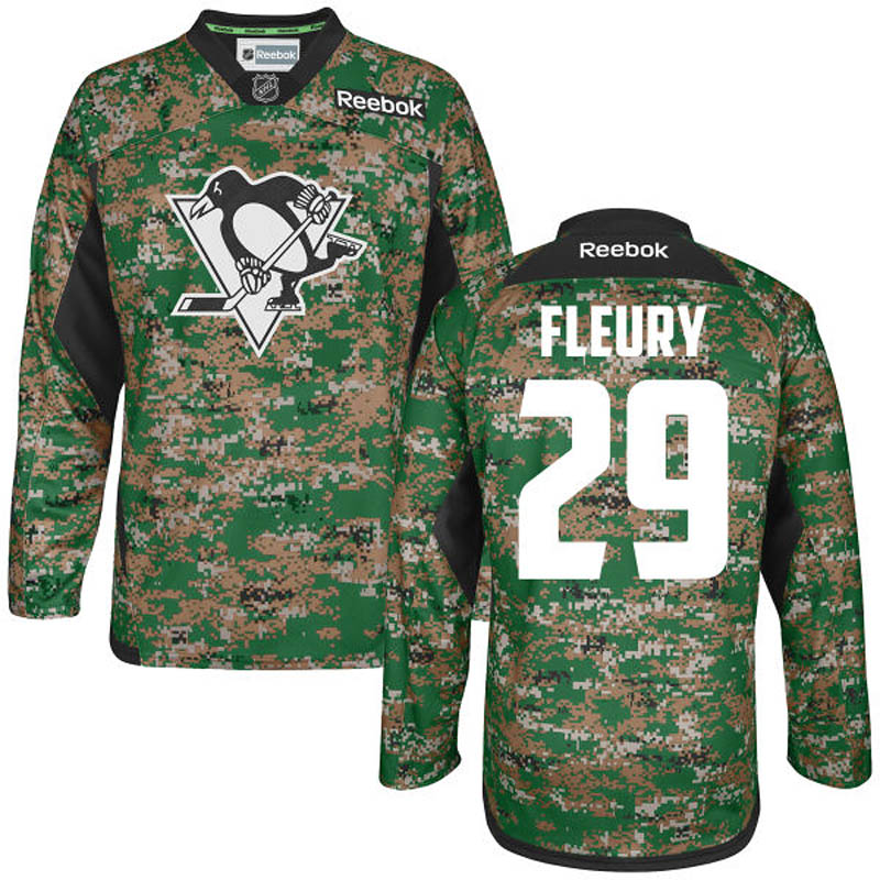 Marc-Andre Fleury Pittsburgh Penguins Veteran's Day Digital Camo Jersey