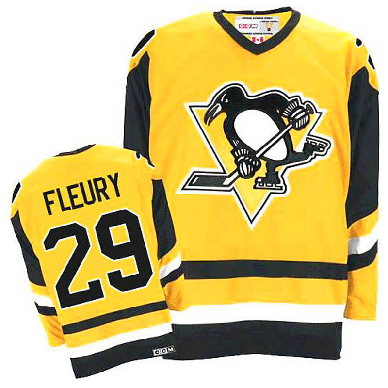 Marc-Andre Fleury Pittsburgh Penguins #29 Throwback Ice Hockey Jersey