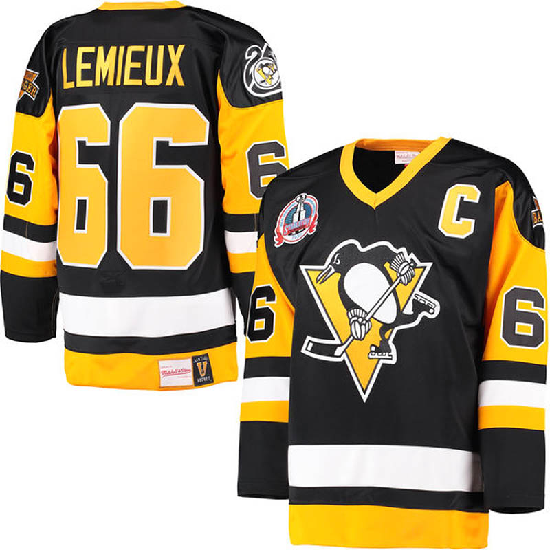 Mario Lemieux Pittsburgh Penguins #66 Ice Hockey Jersey