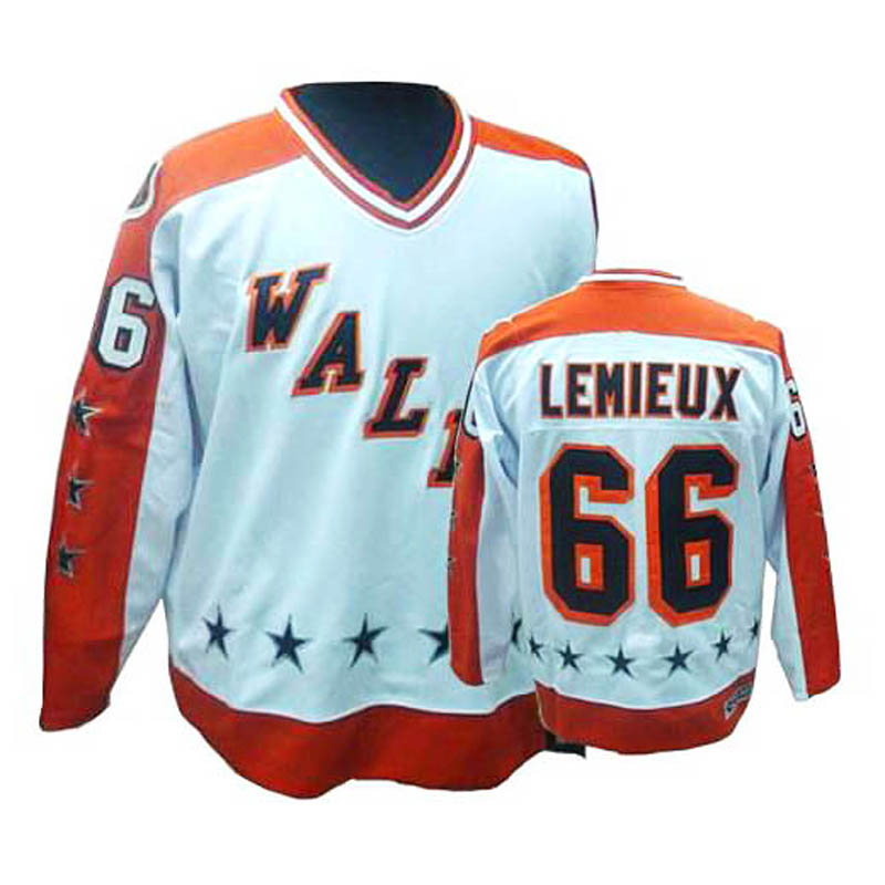 Mario Lemieux Pittsburgh Penguins #66 Throwback Ice Hockey Jersey