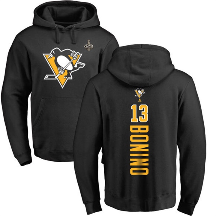 NHL Penguins #13 Nick Bonino Black 2017 Stanley Cup Final Pullover Hoodie