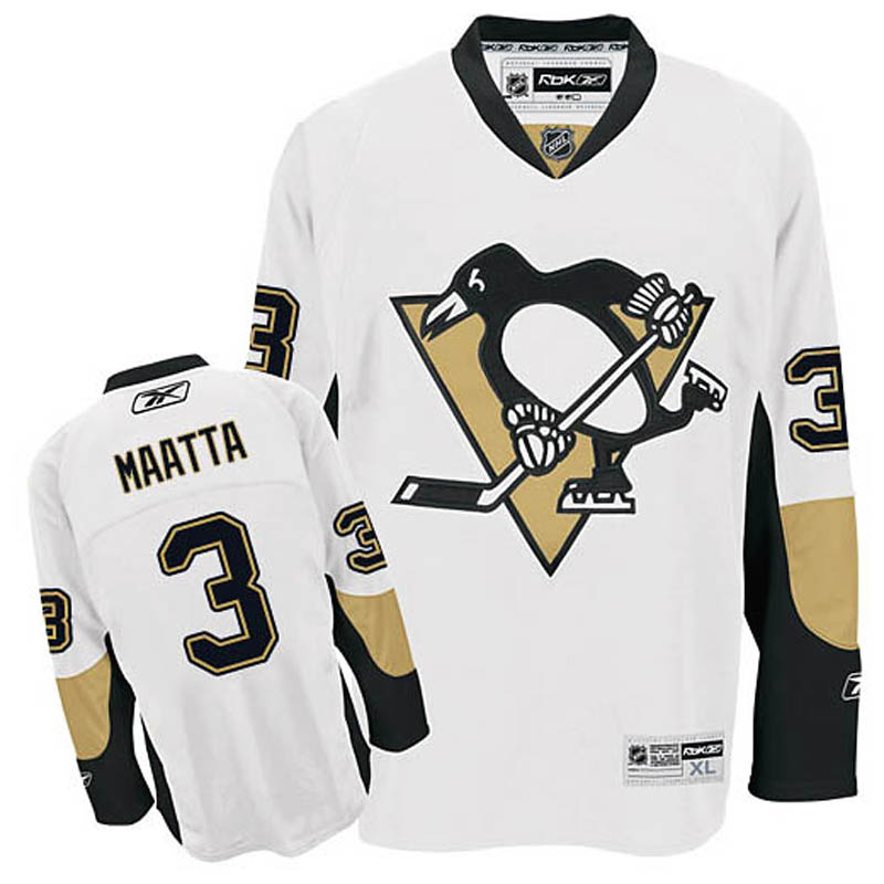 Olli Maatta Pittsburgh Penguins #3 Away Ice Hockey Jersey