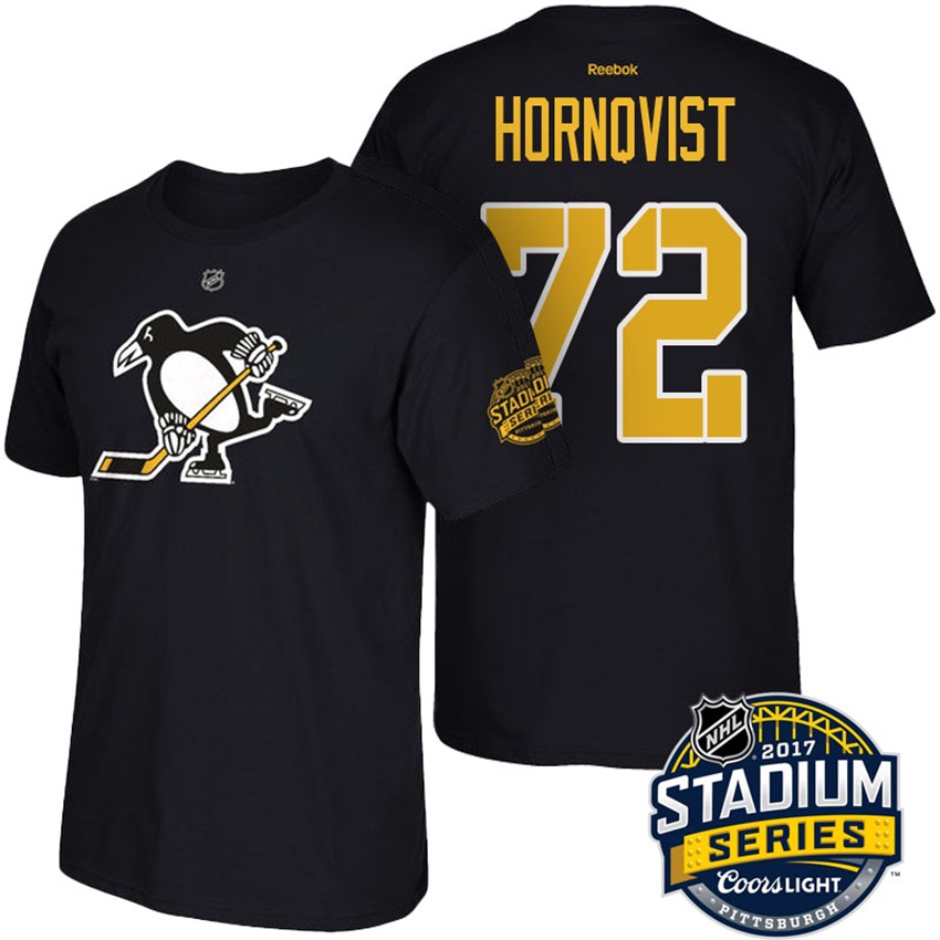 Penguins Patric Hornqvist #72 Black Name And Number 2017 Stadium Series T-shirt