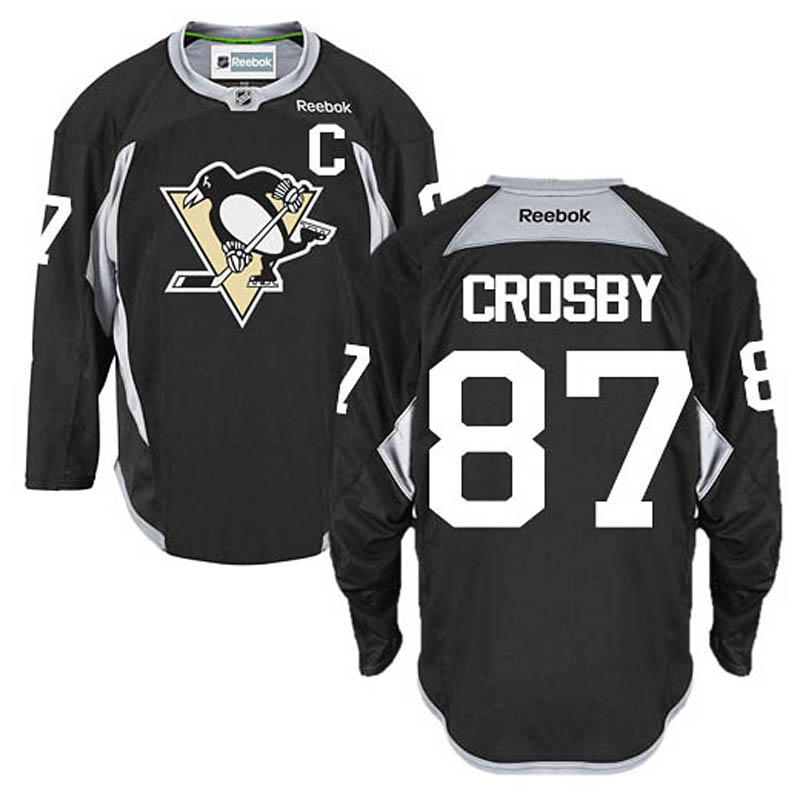 Sidney Crosby Pittsburgh Penguins #87 Practice Ice Hockey Jersey