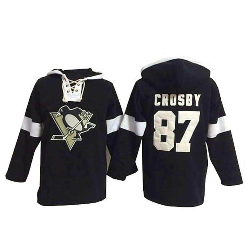 Sidney Crosby Pittsburgh Penguins #87 Pullover Hoodie Ice Hockey Jersey