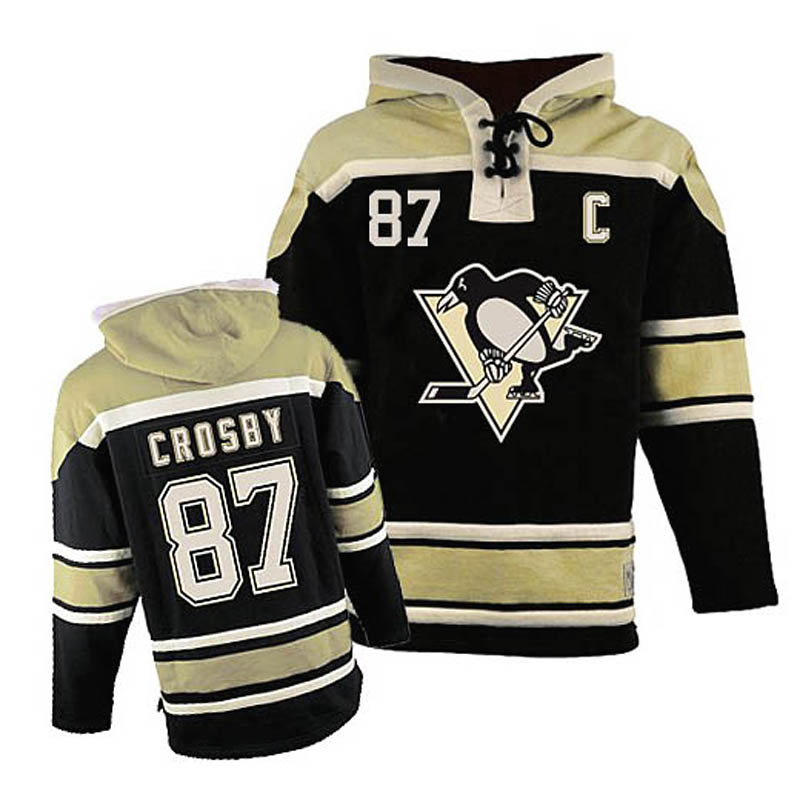 Sidney Crosby Pittsburgh Penguins #87 Ice Hockey Sawyer Hooded Sweatshirt