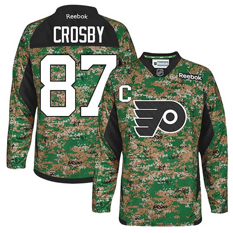 Sidney Crosby Pittsburgh Penguins #87 Veterans Day Ice Hockey Jersey