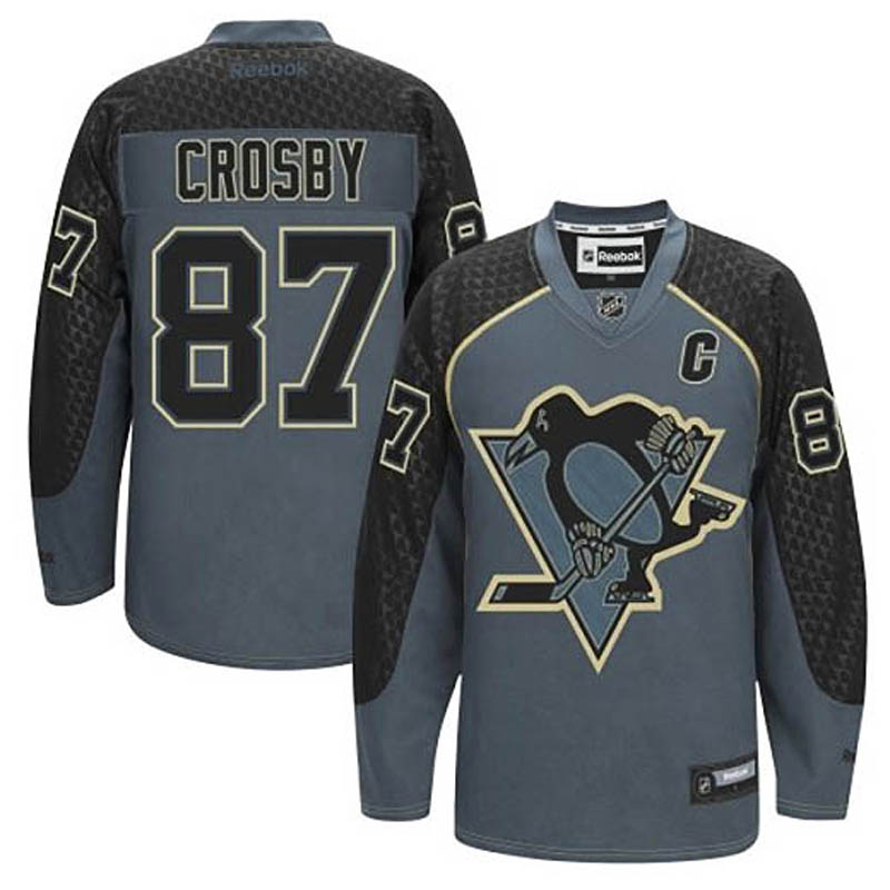 Sidney Crosby Pittsburgh Penguins #87 Cross Check Fashion Ice Hockey Jersey