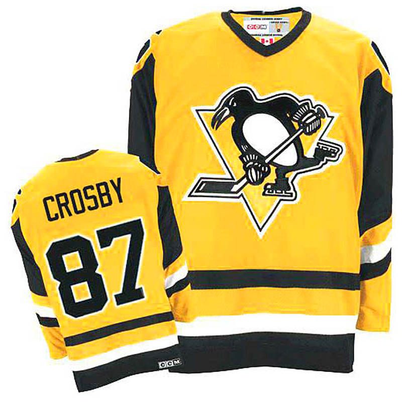 Sidney Crosby Pittsburgh Penguins #87 Throwback Ice Hockey Jersey