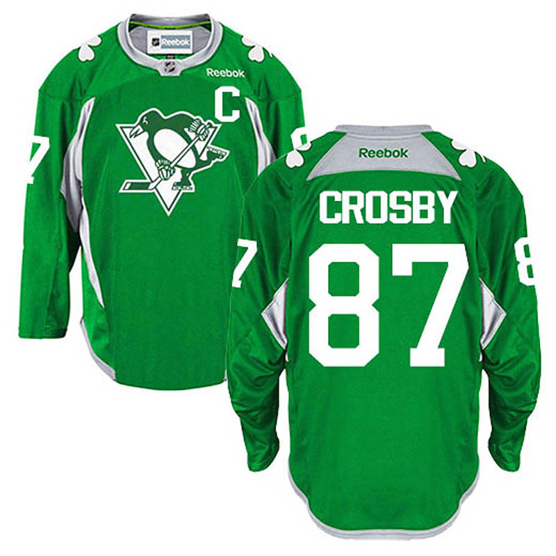 Sidney Crosby Pittsburgh Penguins #87 Practice Ice Hockey Jersey