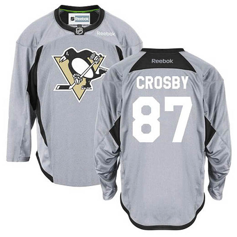 Sidney Crosby Pittsburgh Penguins #87 Practice Ice Hockey Jersey