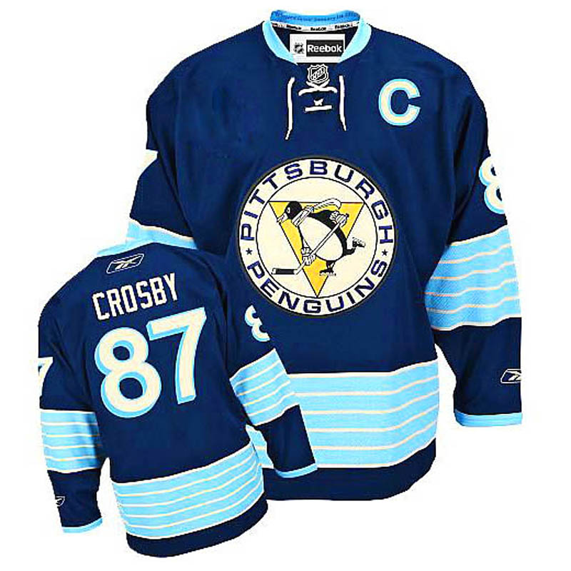 Sidney Crosby Pittsburgh Penguins #87 New Third Vintage Winter Classic Ice Hockey Jersey