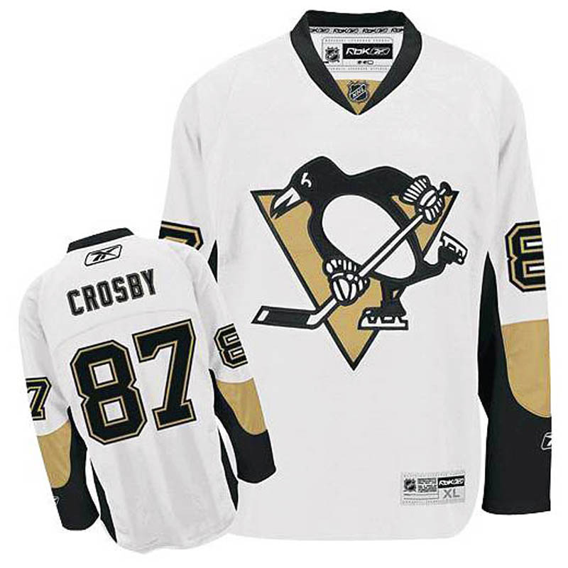 Sidney Crosby Pittsburgh Penguins #87 Away Ice Hockey Jersey