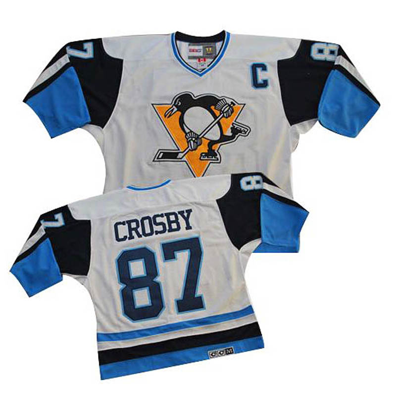 Sidney Crosby Pittsburgh Penguins #87 Throwback Ice Hockey Jersey