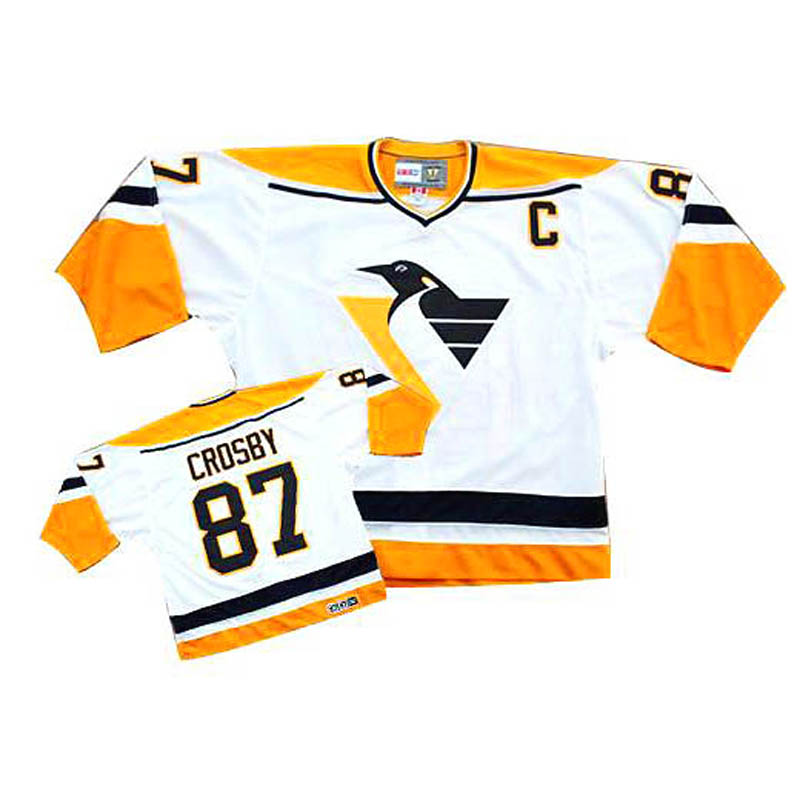 Sidney Crosby Pittsburgh Penguins #87 Throwback Ice Hockey Jersey