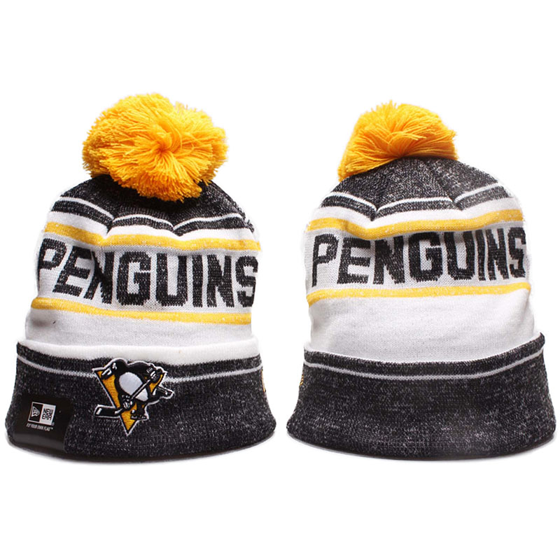 Pittsburgh Penguins 2017 Stadium Series Knit Hat With Pom Beanies White/Yellow