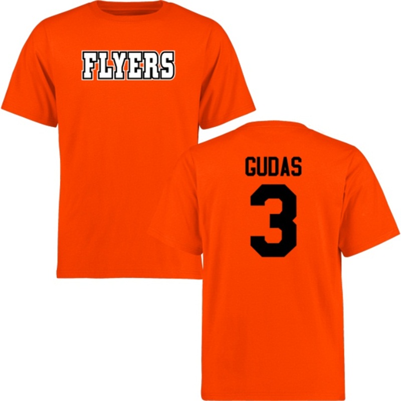 Radko Gudas #3 Philadelphia Flyers Orange Short Sleeve T-Shirt